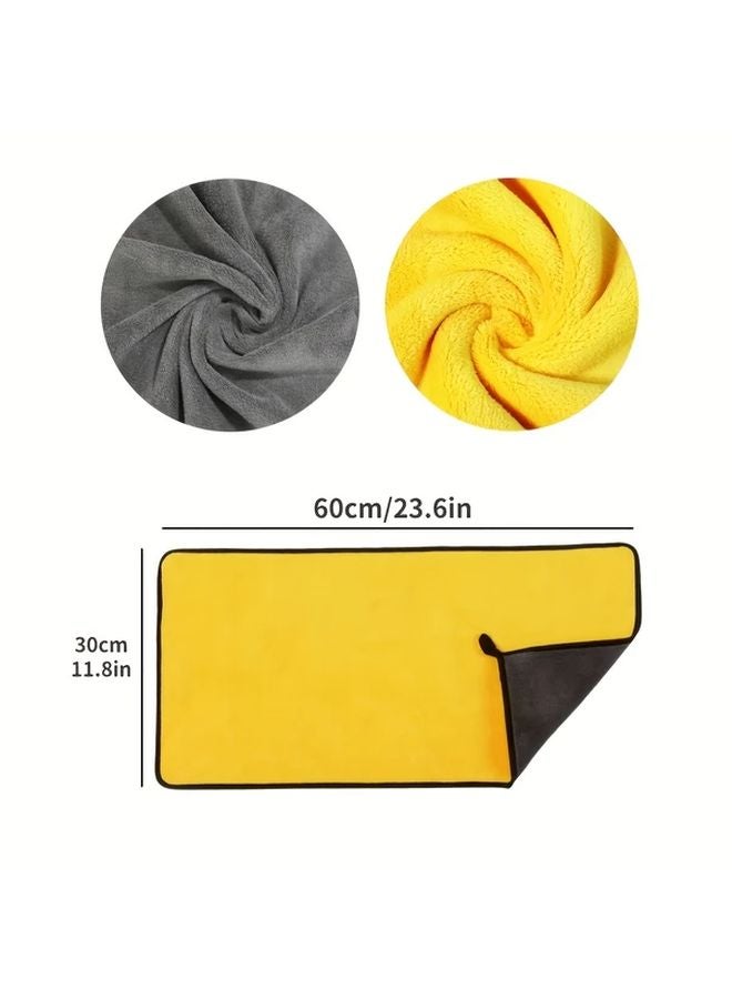Microfiber Car Cleaning Towels 30x60cm Scratch Free Lint Free Fade Resistant - Image 3